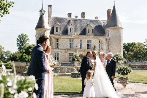 Exemple mariage familial dans un château