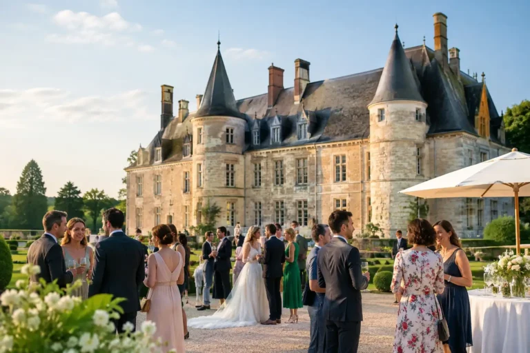 Accueillir des invités pour des noces au château