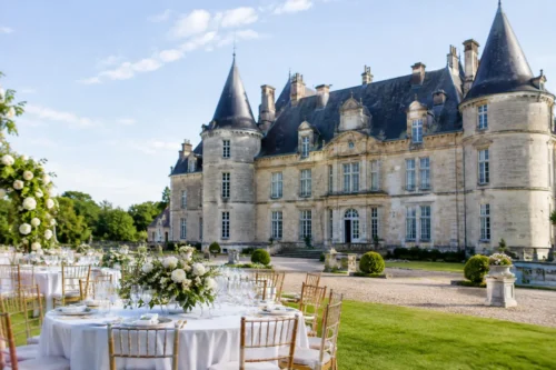 Équipements de mariage résidentiel au château